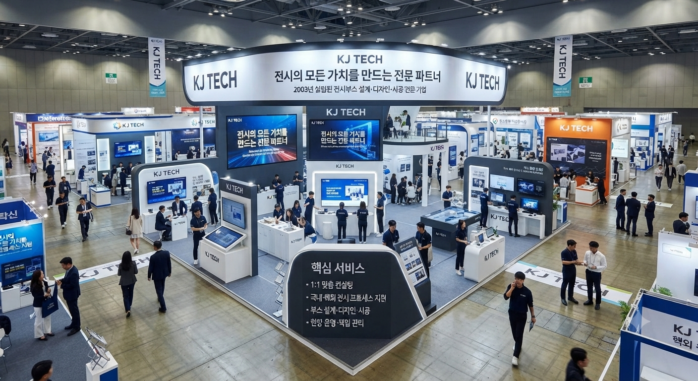KJ TECH 전시 프로젝트 현장